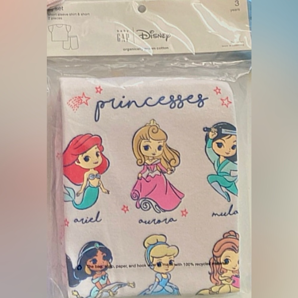 Baby gap Disney princess pajamas
